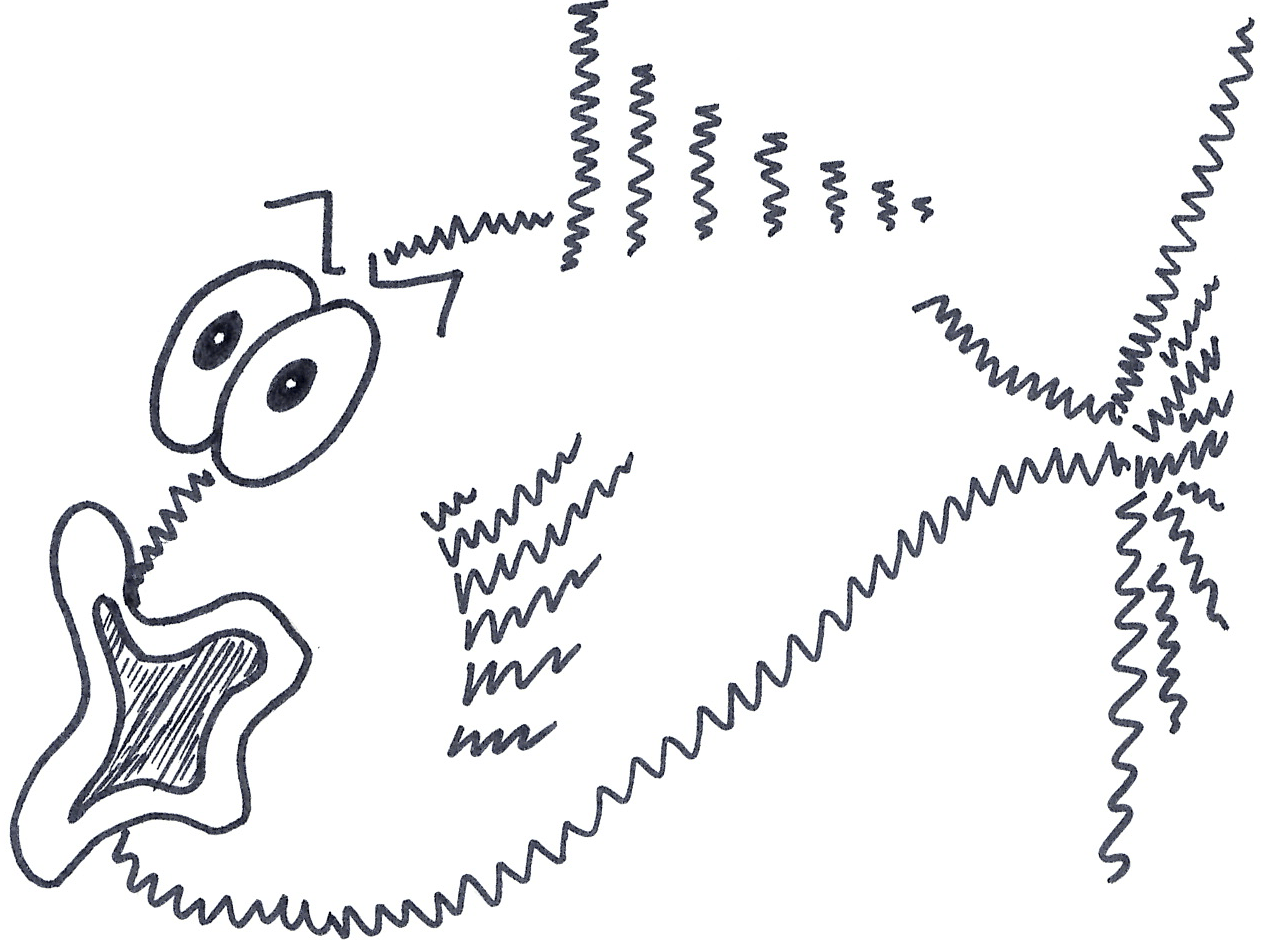 Scared Fish copyright 2019 Alison Hale